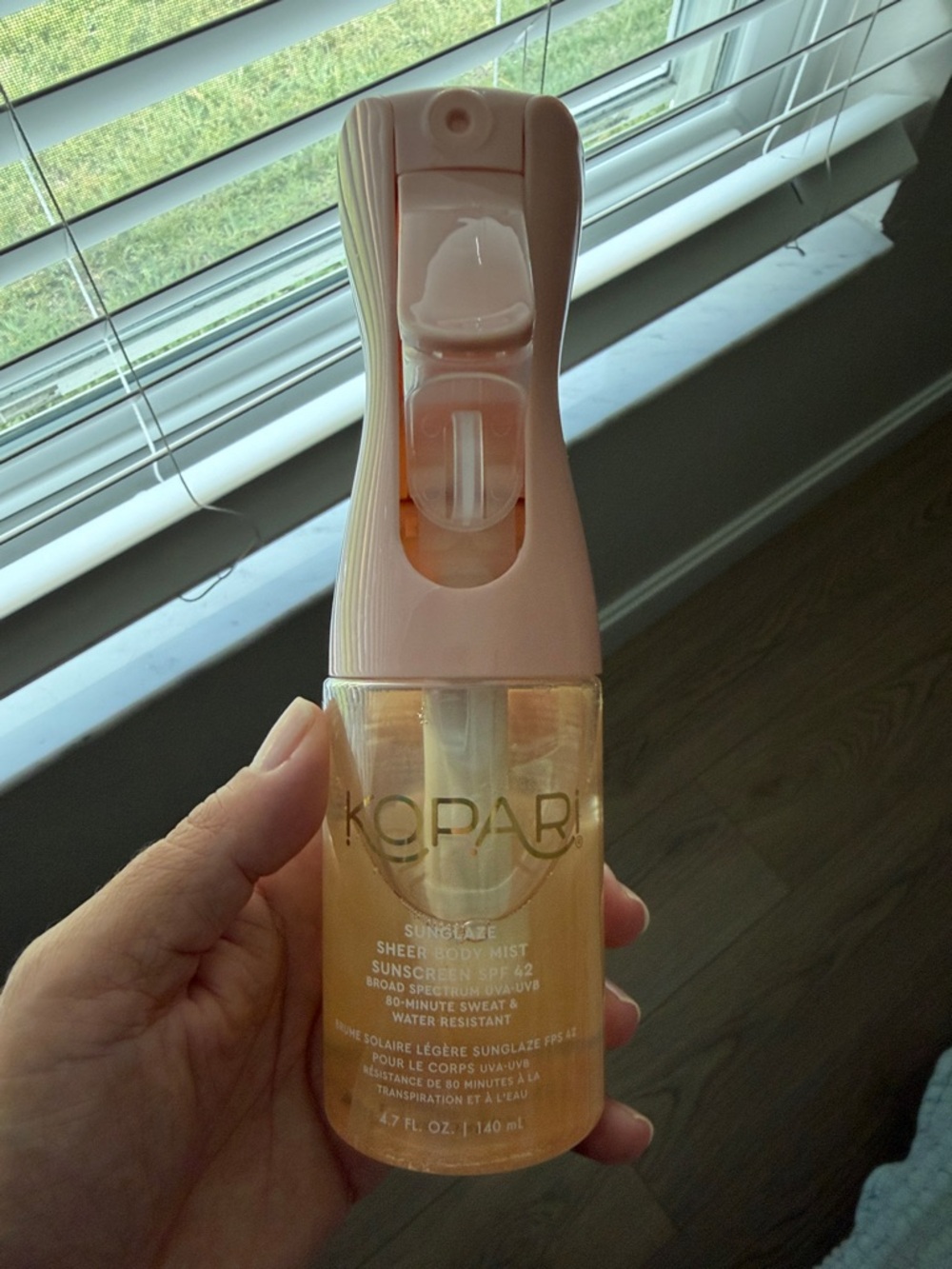 Kopari Sunslaze Sheer Body Mist in Peach